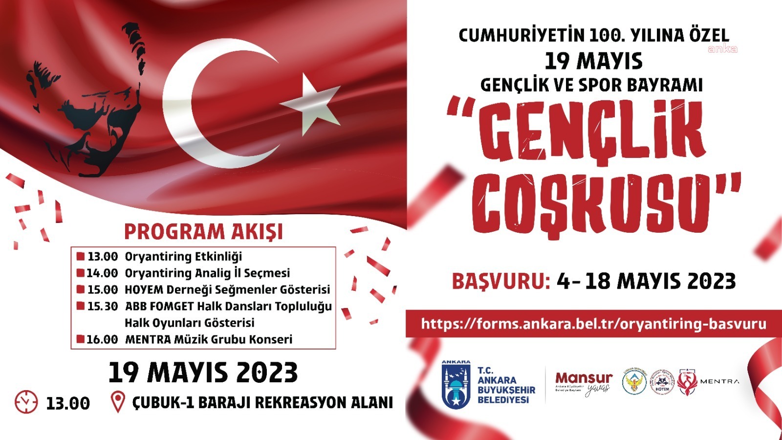 Ankara Büyükşehir Belediyesi (ABB), 19 Mayıs Gençlik ve Spor Bayramı’nda,