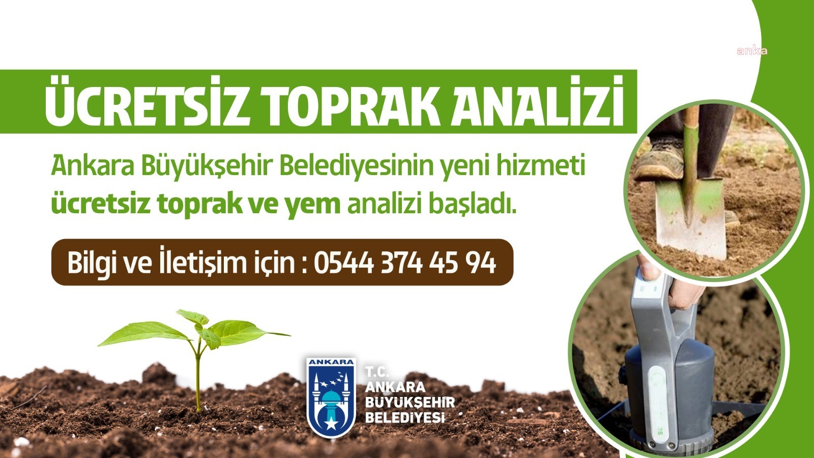 Ankara Büyükşehir Belediyesi, hem Başkentte tarım ve hayvancılıkta üretim ve