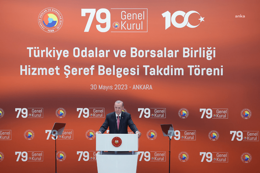 Cumhurbaşkanı Recep Tayyip Erdoğan, Türkiye Odalar ve Borsalar Birliği’nin (TOBB)