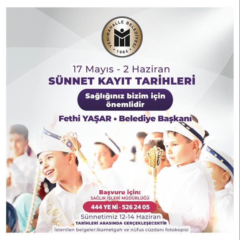 Yenimahalle Belediyesi’nin ihtiyaç sahibi aileler için geleneksel olarak düzenlediği sünnet