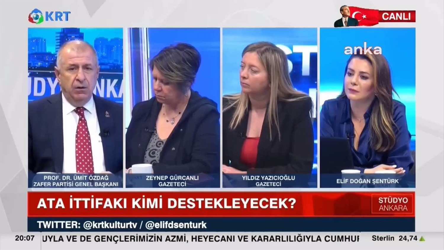 Ümit Özdağ: “Üçüncü Bir Yol Olduk. Eğer Sinan Oğan Aday Olmasaydı Bunu Birinci Turda Erdoğan Kazanmıştı” Zafer Partisi Genel Başkanı Ümit Özdağ, “Ne HDP, ne HÜDA