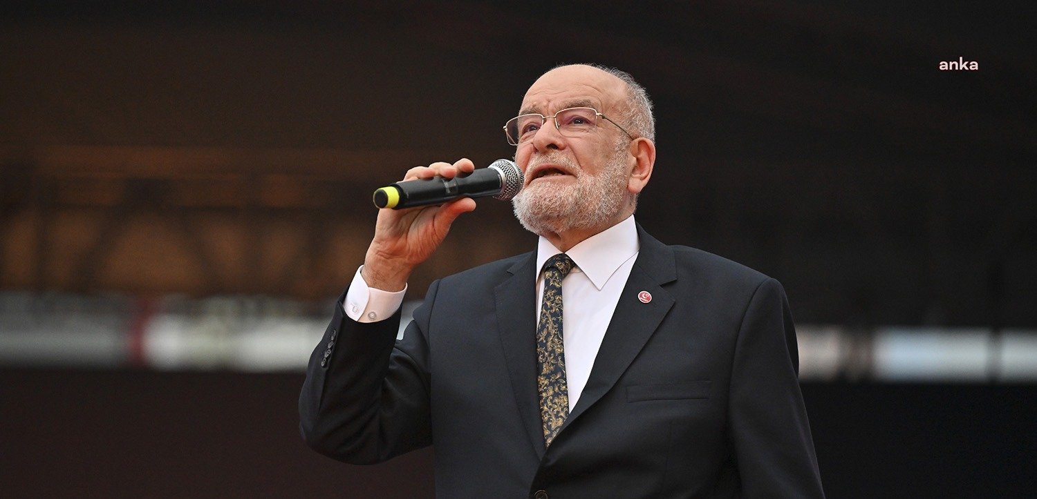 Saadet Partisi Genel Başkanı Temel Karamollaoğlu, Millet İttifakı’nın Ankara mitinginde;