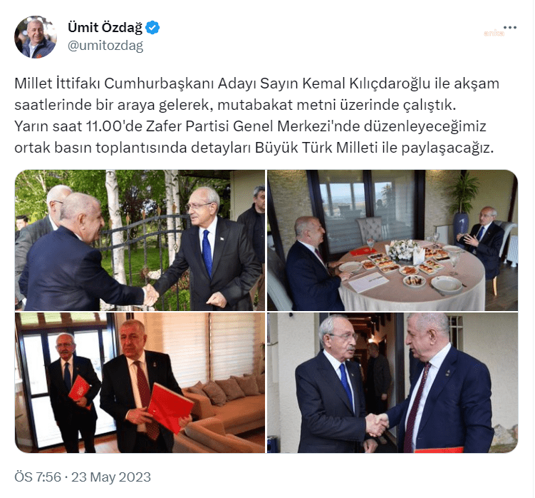 umit-ozdag-kemal-kilicdaroglu-ile-aksam-saatlerinde-bir-araya-gelerek-mutabakat-metni-uzerinde-calistik-yarin-saat-11-00de-ortak-basin-toplantisi-duzenleyecegiz