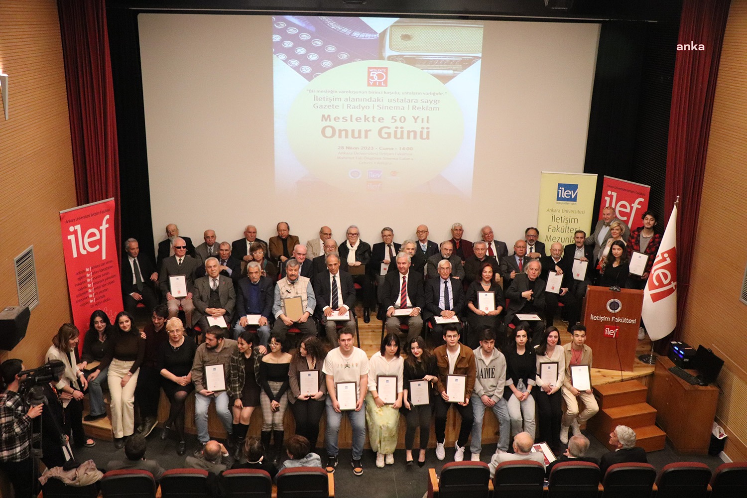 Ankara Üniversitesi İletişim Fakültesi Mezunları Vakfı (İLEV), meslekte 50’nci yılını
