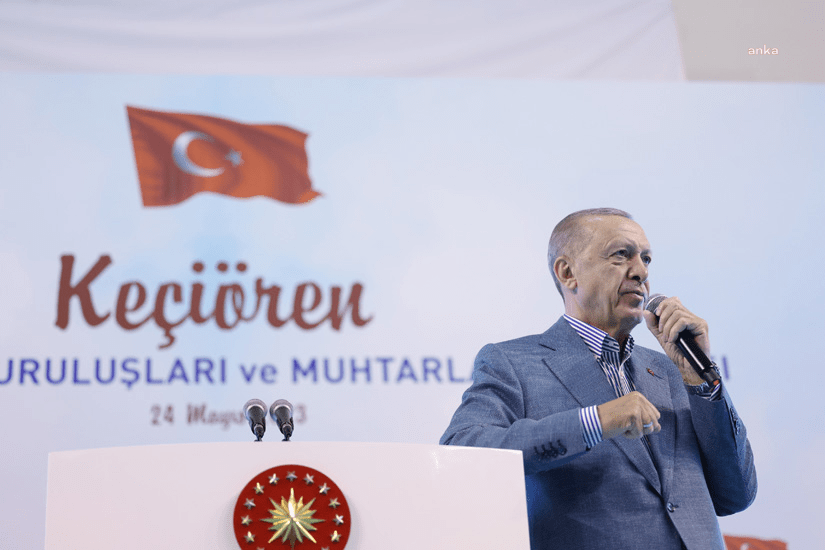 Cumhurbaşkanı Recep Tayyip Erdoğan bugün Ankara Keçiören’de, “Düşünün, diktatör ikinci