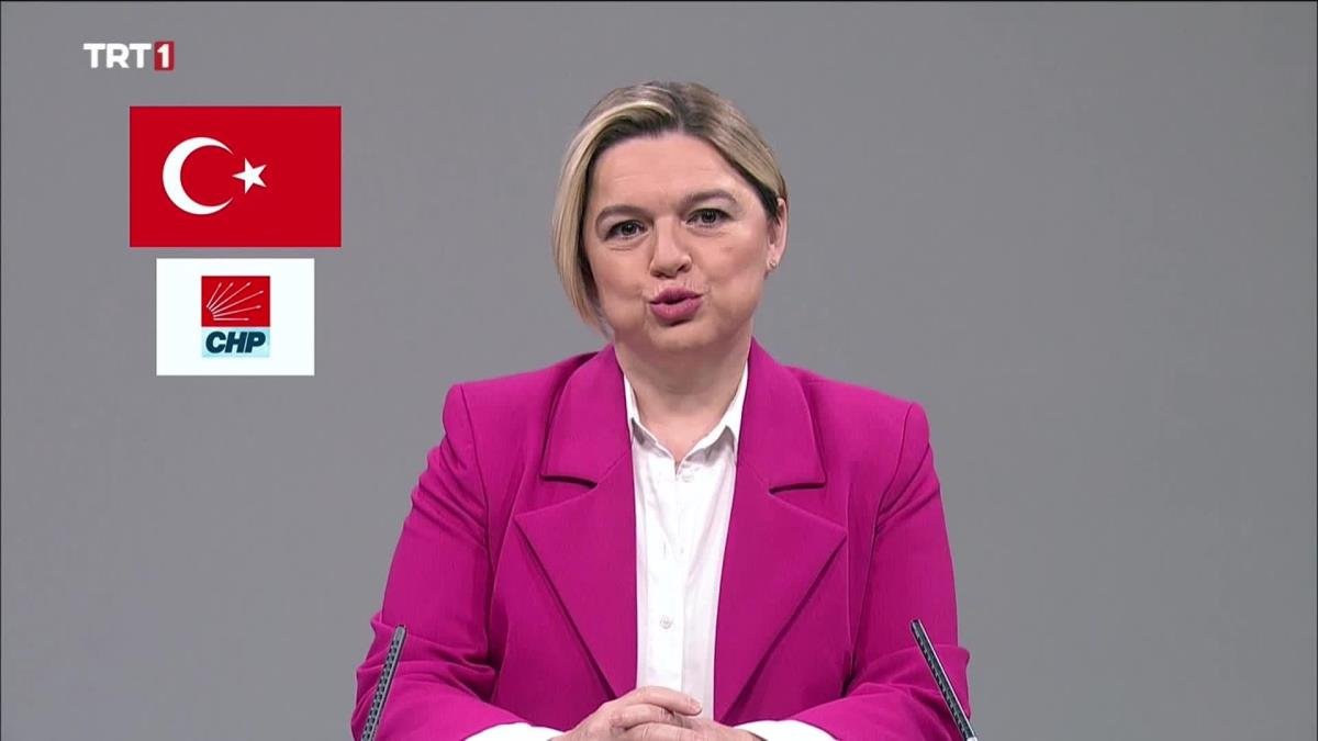 CHP Genel Sekreteri Selin Sayek Böke, TRT’de partisi adına yaptığı