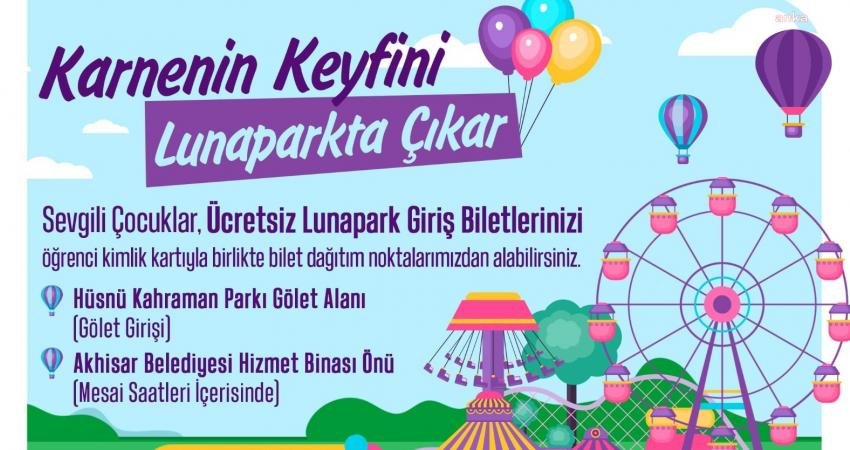 Akhisar Belediye Başkanı Besim Dutlulu, karne heyecanı yaşayacak öğrencilere ücretsiz