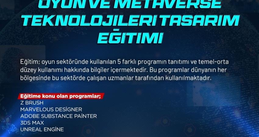 Ankara Büyükşehir Belediyesi’nin (ABB) ‘Oyun ve Metaverse Teknolojileri Tasarım Eğitimi’