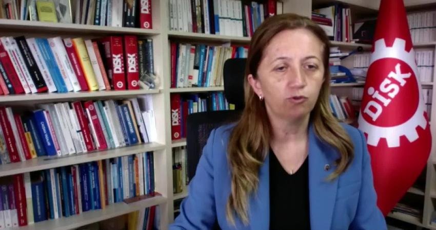 Devrimci İşçi Sendikaları Konfederasyonu (DİSK) Genel Başkanı Arzu Çerkezoğlu, asgari
