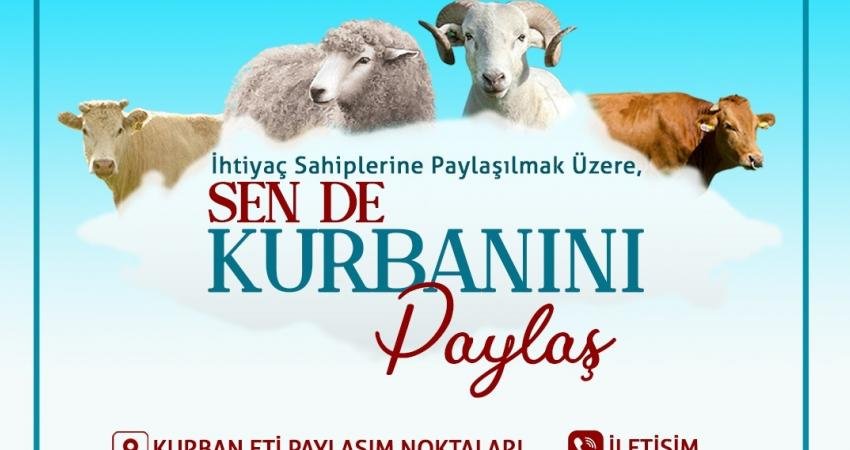 Atakum Belediyesi, “Sen de Kurbanını Paylaş” sloganıyla dayanışma çalışması başlattı.