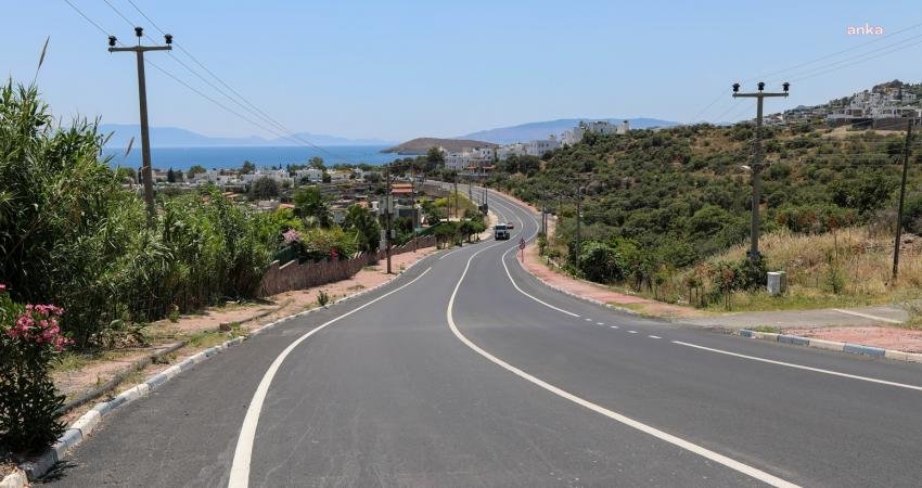 Bodrum Belediyesi, kentteki altyapı çalışmalarının tamamlandığı bölgelerde asfaltlama çalışmalarına devam