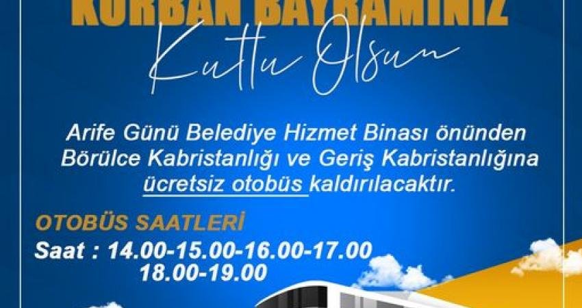 Burhaniye Belediyesi, Kurban Bayramı’nda mezarlık ziyareti yapmak isteyen vatandaşlar için