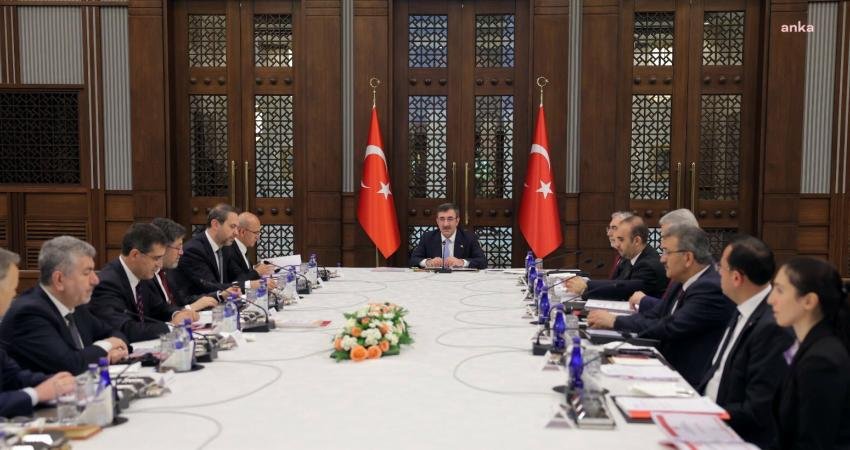 Cumhurbaşkanı Yardımcısı Cevdet Yılmaz ile Hazine ve Maliye Bakanı Mehmet