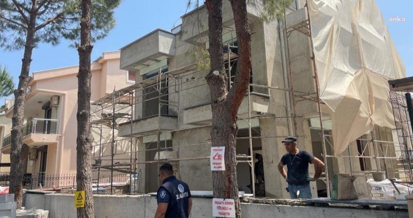 Didim Belediyesi ekipleri, 15 Mayıs’ta başlatılan inşaat yasağına yönelik denetim