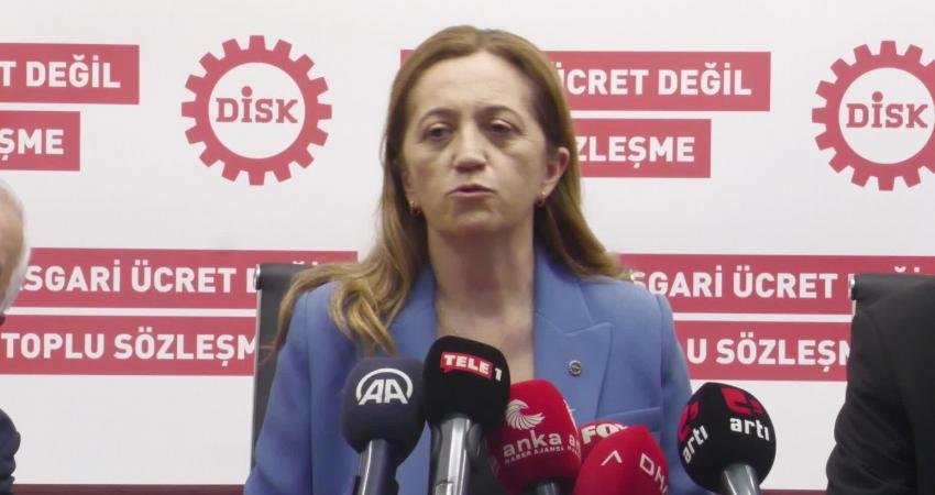 Devrimci İşçi Sendikaları Konfederasyonu (DİSK) Genel Başkanı Arzu Çerkezoğlu 1