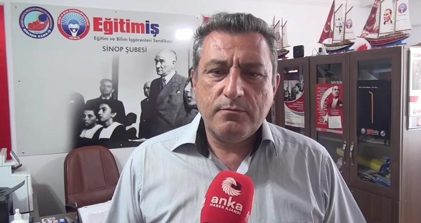 Eğitim-İş Sinop Şube Başkanı Celal Şahbenderoğlu, 'Çevreme Duyarlıyım Değerlerime Sahip