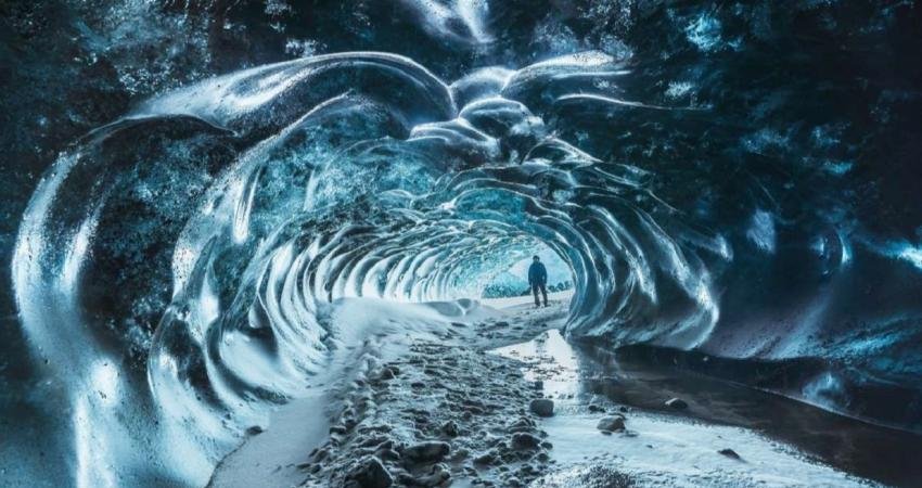 İzlanda'nın en büyük buzulunun yer aldığı Vatnajökull Ulusal Parkı'nın içinde