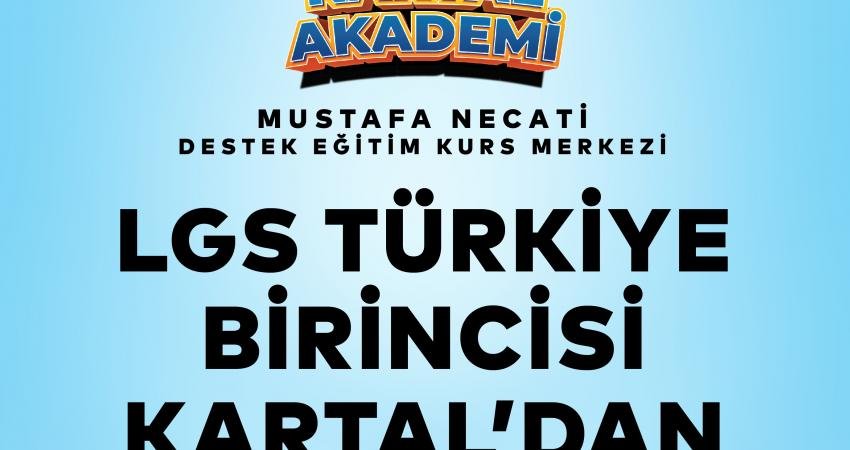 Kartal Belediyesi Mustafa Necati Destek Kurs Merkezi öğrencisi Mert Bilal