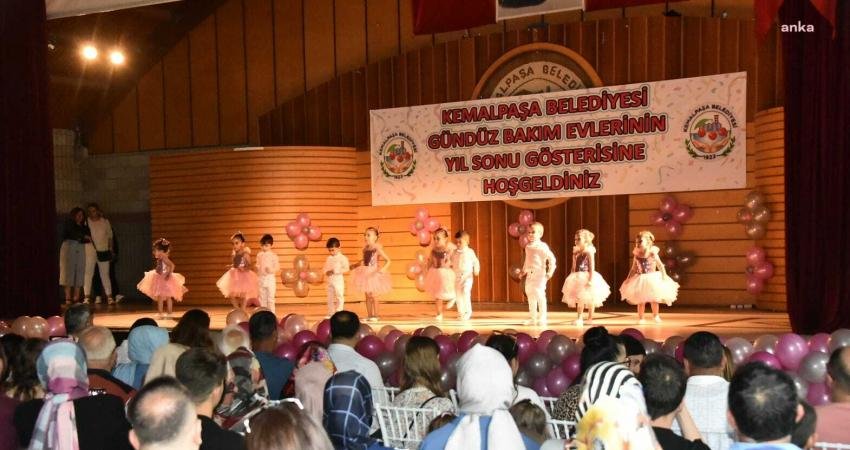 Kemalpaşa Belediyesi Gündüz Bakım Evi öğrencilerinin yıl sonu etkinliği renkli