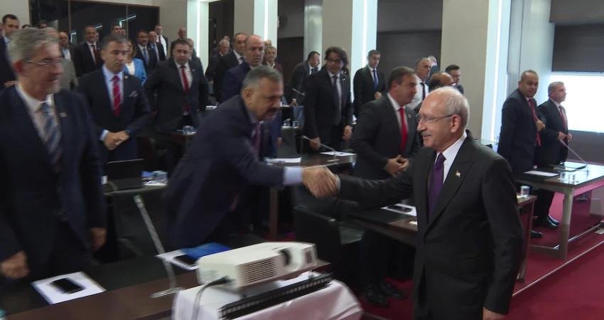 CHP Genel Başkanı Kemal Kılıçdaroğlu, bugün CHP Genel Merkezi’nde partinin
