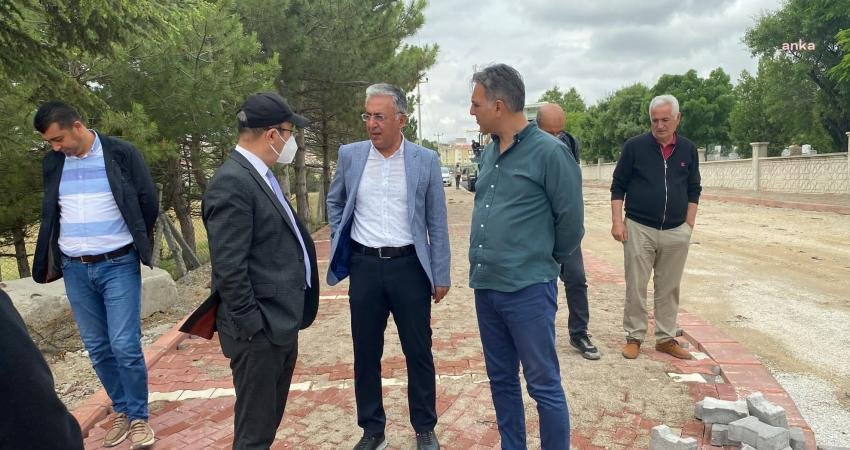 Kırşehir Belediye Başkanı Selahattin Ekicioğlu, saha çalışmalarını yerinde inceleyemeye ve
