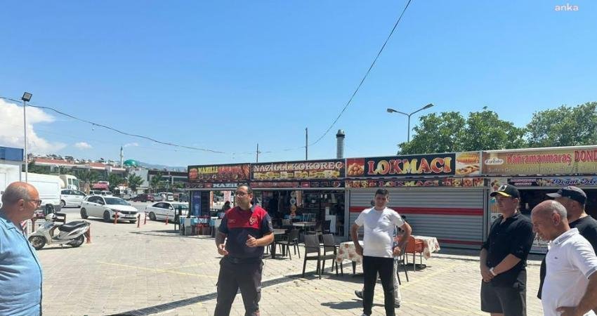 Kuşadası Nazilli Halk Pazarı’nda yangın söndürme eğitimi ve tatbikatı düzenlendi.