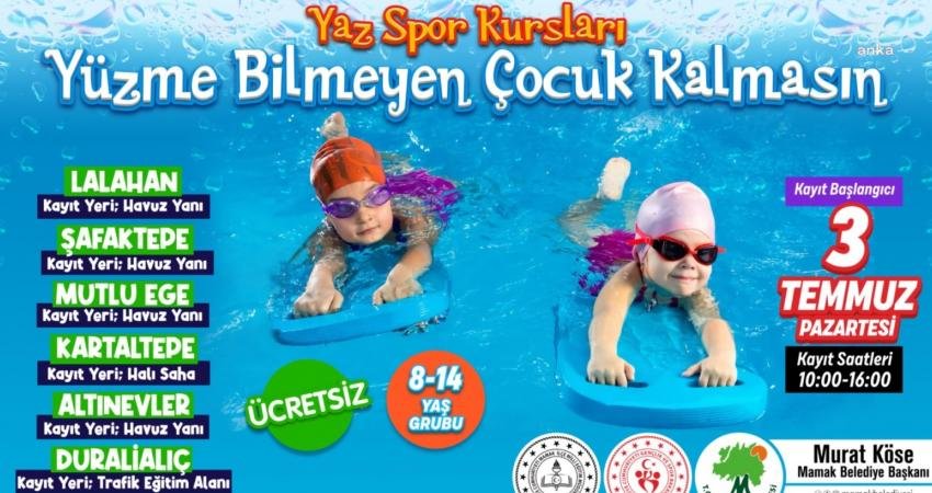 Mamak Belediyesi’nin portatif yüzme havuzlarına kayıtlar, 3 Temmuz’da başlıyor.