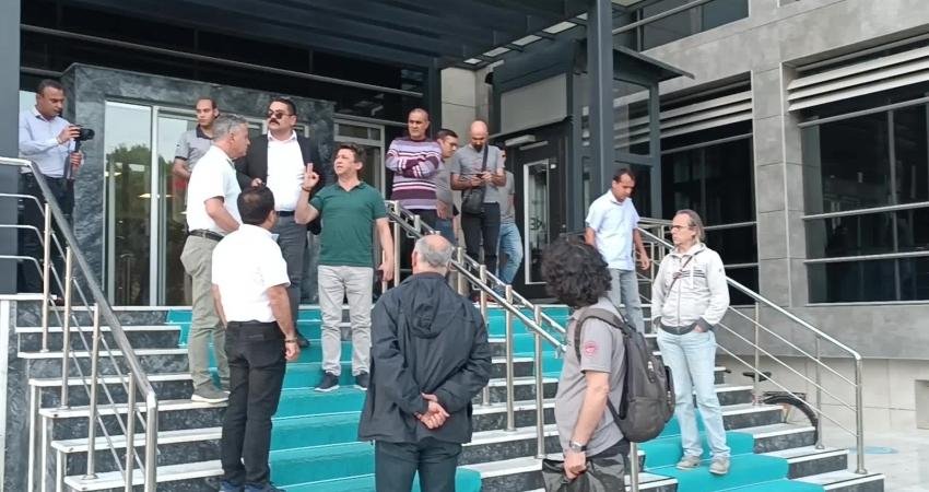 Muğla’da Kamu Emekçileri Sendikaları Konfederasyonu'na (KESK) bağlı Tarım Orkam-Sen üyeleri,