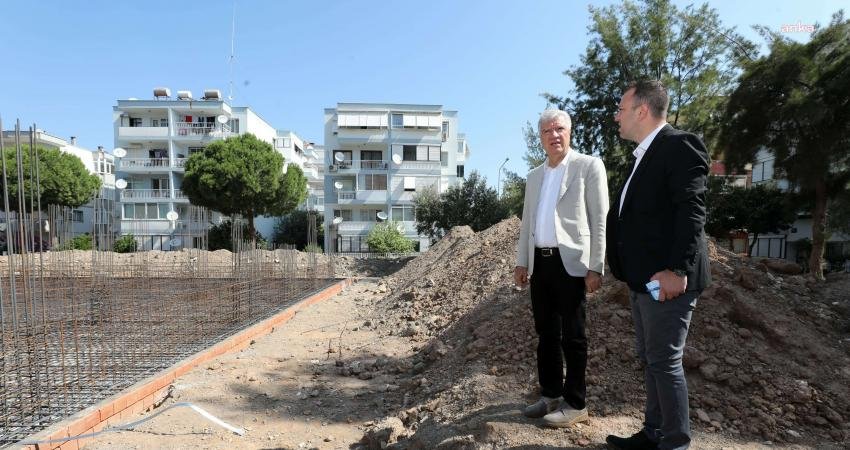 Narlıdere Belediye Başkanı Ali Engin, Ilıca Mahallesi’nde yapımı devam eden