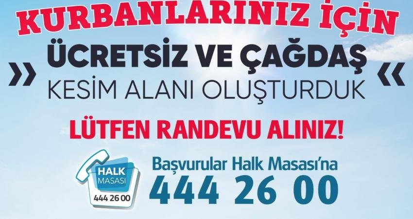 Odunpazarı’nda Kurban Bayramı süresince vatandaşların sağlıklı bir şekilde kurban kesimini