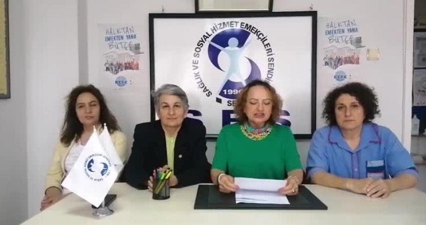 Sağlıkta şiddetin durmadan daha da hızla devam ettiğini kadın cinayetlerinin