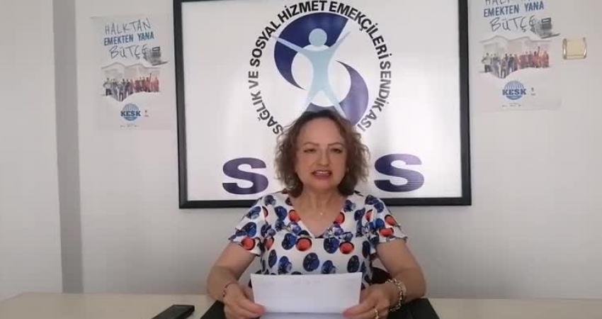Sağlık Emekçileri Sendikası (SES) Samsun Şube Başkanı Aysel Ocak, sağlık