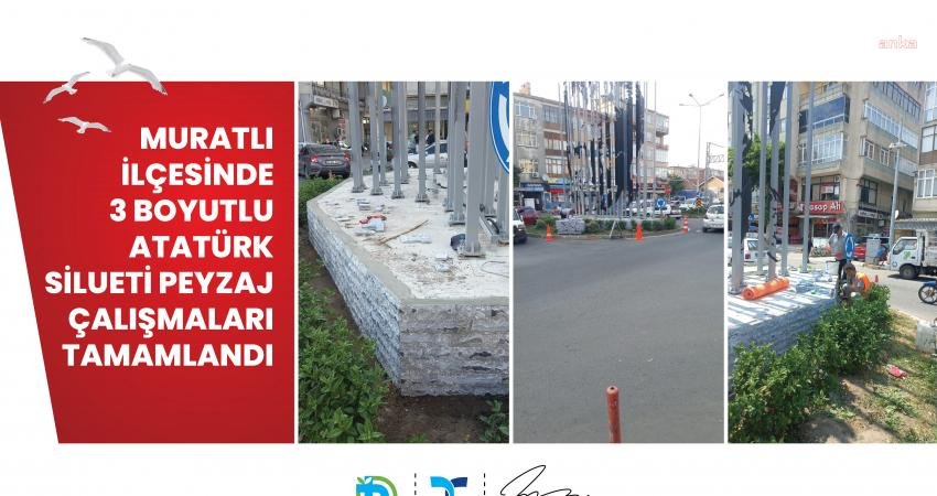 Tekirdağ Büyükşehir Belediyesi, Muratlı ilçesindeki meydan peyzaj düzenlemesi kapsamında, 3