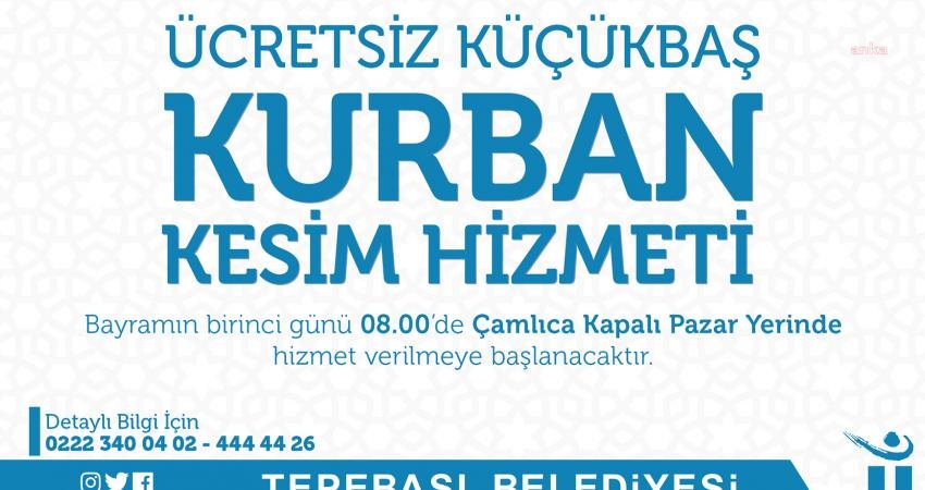 Tepebaşı Belediyesi, Kurban Bayramı için oluşturulan kesim alanında hazırlıklarını tamamladı. 