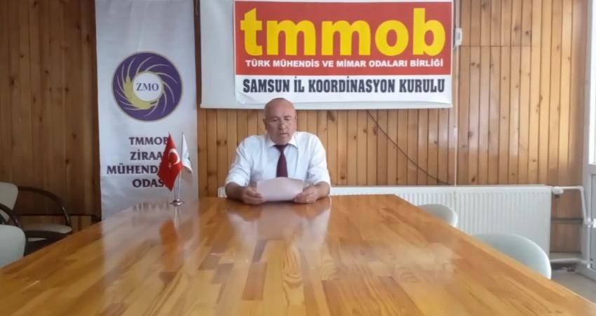 TMMOB Samsun İl Koordinasyon Kurulu (İKK) Sekreteri Veli Kebapçı, "Sorunlarımızın