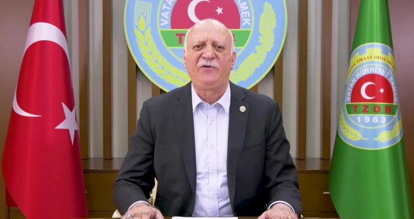 Türkiye Ziraat Odaları Birliği (TZOB) Genel Başkanı Şemsi Bayraktar, bu
