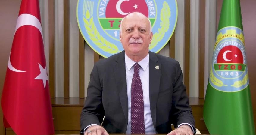 Türkiye Ziraat Odaları Birliği (TZOB) Genel Başkanı Şemsi Bayraktar, verimli
