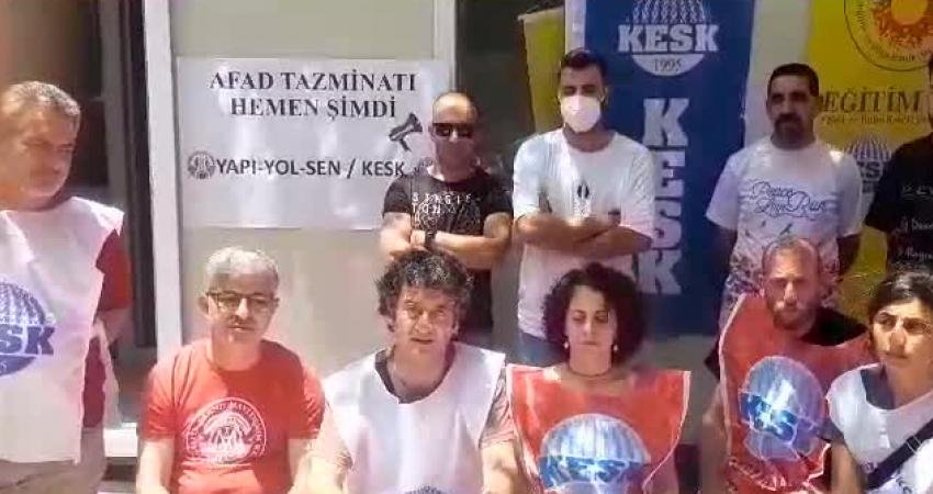 KESK’e bağlı Yapı-Yol Sen üyeleri; bugün Hatay’da 2024-2025 yılını kapsayacak