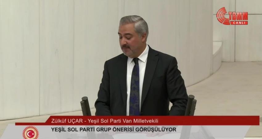 Yeşil Sol Parti’nin depremzedelerin sorunlarının araştırılması için verdiği önergenin bugün