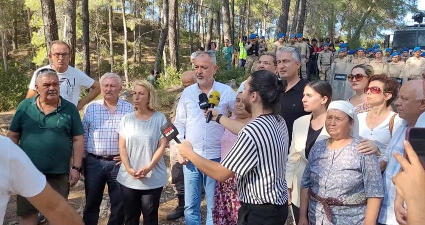 CHP Muğla Milletvekili Cumhur Uzun, Akbelen Ormanı’nda ağaçların kesilmesine karşı
