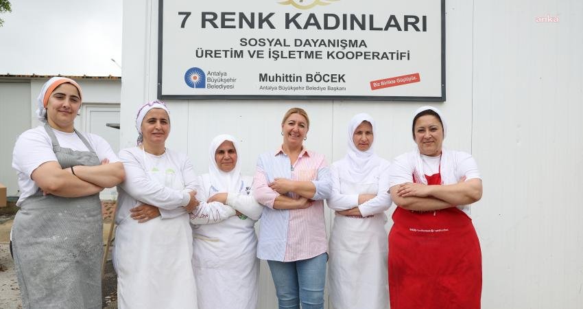 Antalya Büyükşehir Belediyesi’nin ‘Üreten Kadınlar Kazanan Yarınlar’ projesi kapsamında kadın