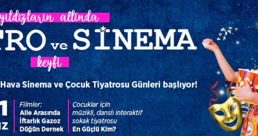 Ataşehir’in parkları, yaz akşamlarında komedi filmleri ve tiyatro oyunlarına ev