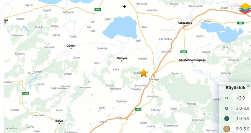 Balıkesir Susurluk’ta 4.1 Büyüklüğünde Deprem Oldu Balıkesir’in Susurluk ilçesinde, bugün saat 20.37’de, 6.87 kilometre derinlikte, 4.1