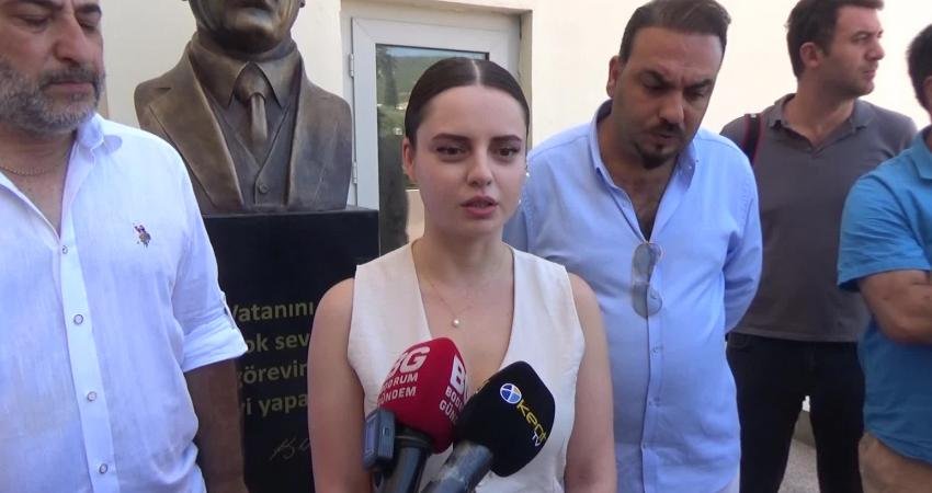 Muğla’nın Bodrum ilçesinde hurdalıkta çıkan orman yangınını takip eden gazetecilerin