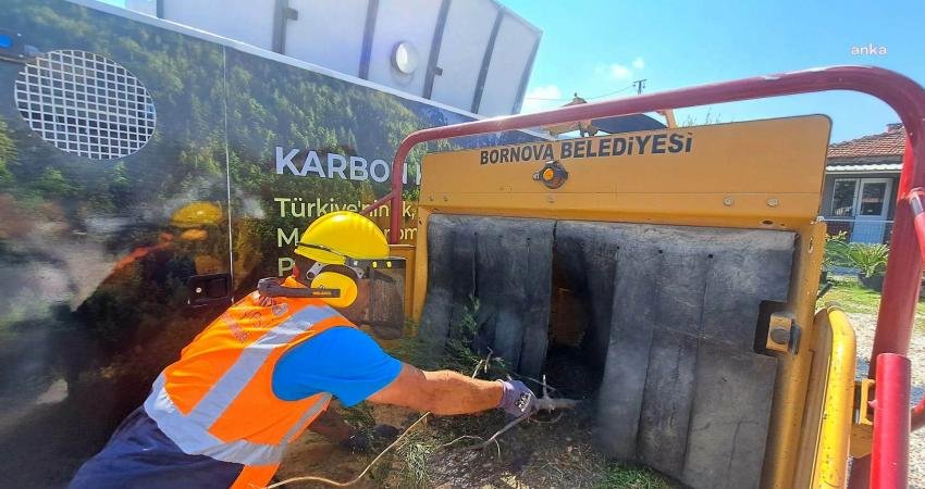 Sürdürülebilir bir çevre yaratma amacıyla çalışmalarını sürdüren Bornova Belediyesi, budama