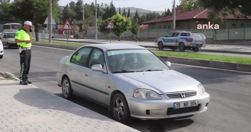 Burdur’da polisin ‘dur’ ihtarına uymayan ve kaçarken bir polis memuruna