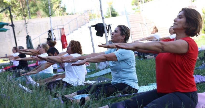 Çankaya Belediyesi'nin sağlıklı yaşam için Çankaya Evleri'nin bulunduğu park ve yeşil