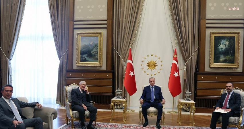 Cumhurbaşkanı Recep Tayyip Erdoğan, Koç Holding Şeref Başkanı Rahmi Koç