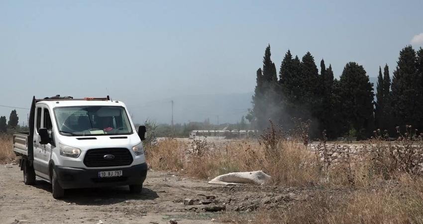 Edremit’te Sinekle Mücadele Çalışmaları Sürüyor Edremit Belediyesi vatandaşların yaz mevsimini sorunsuz bir şekilde geçirebilmeleri için