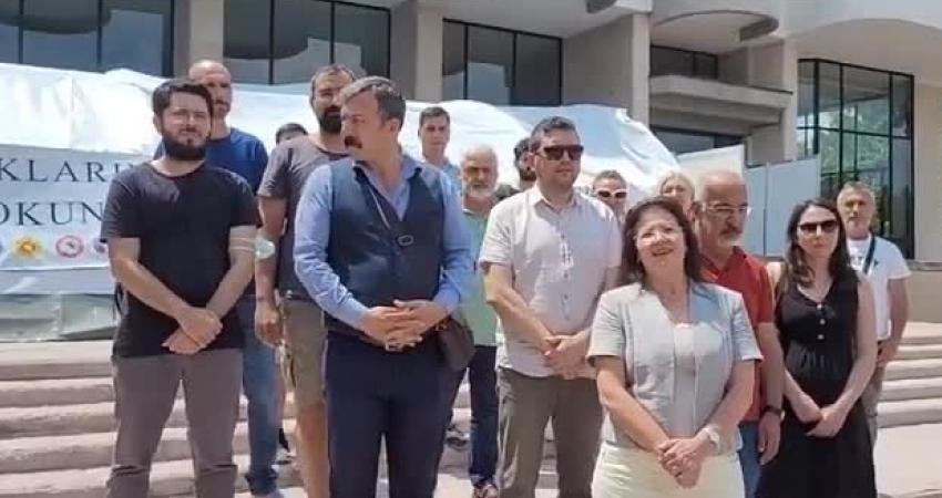 Eğitim Sen Merkez Yürütme Kurulu (MYK) üyeleri, servis araçları kaldırıldığı